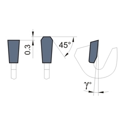 Pjūklas 216x30x1,6-2,6 mm z- 64 trapecinis